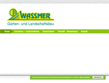 Tablet Screenshot of gartenbau-wassmer.de